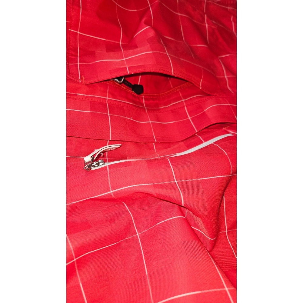 Sunice Waterproof Ski Jacket Red/White Grid - Size 14 - MINT Condition with Hood - Picture 7 of 12